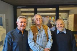 Hans Knauß, Klaus Philippscheck und Horst Weber (von links) präsentieren am 11. März zum zweiten Mal ihr Filmprojekt „Sindelfinger Miniaturen“.
